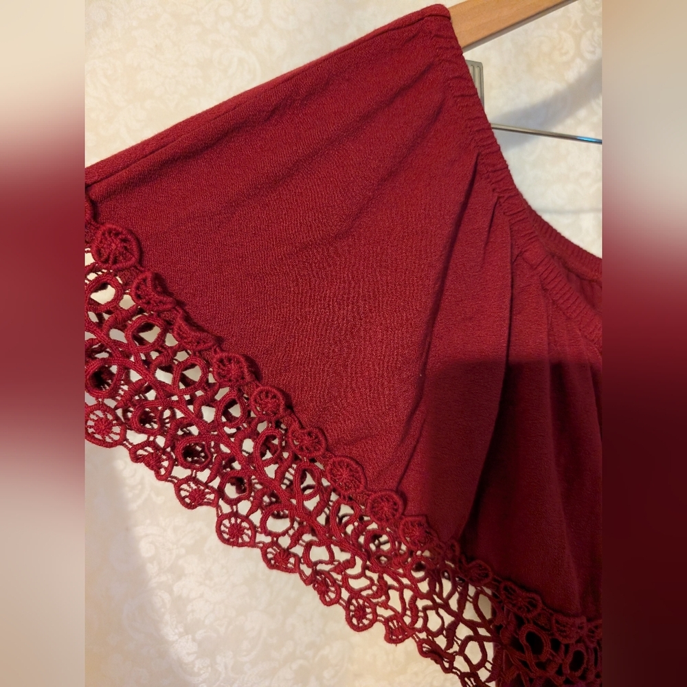 CalStyle BOHO MAXI Dress Sz. XL Red - Picture 11 of 15